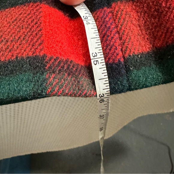 Vintage Pendleton Red and Green Plaid 100% wool Coat - Picture 13 of 14